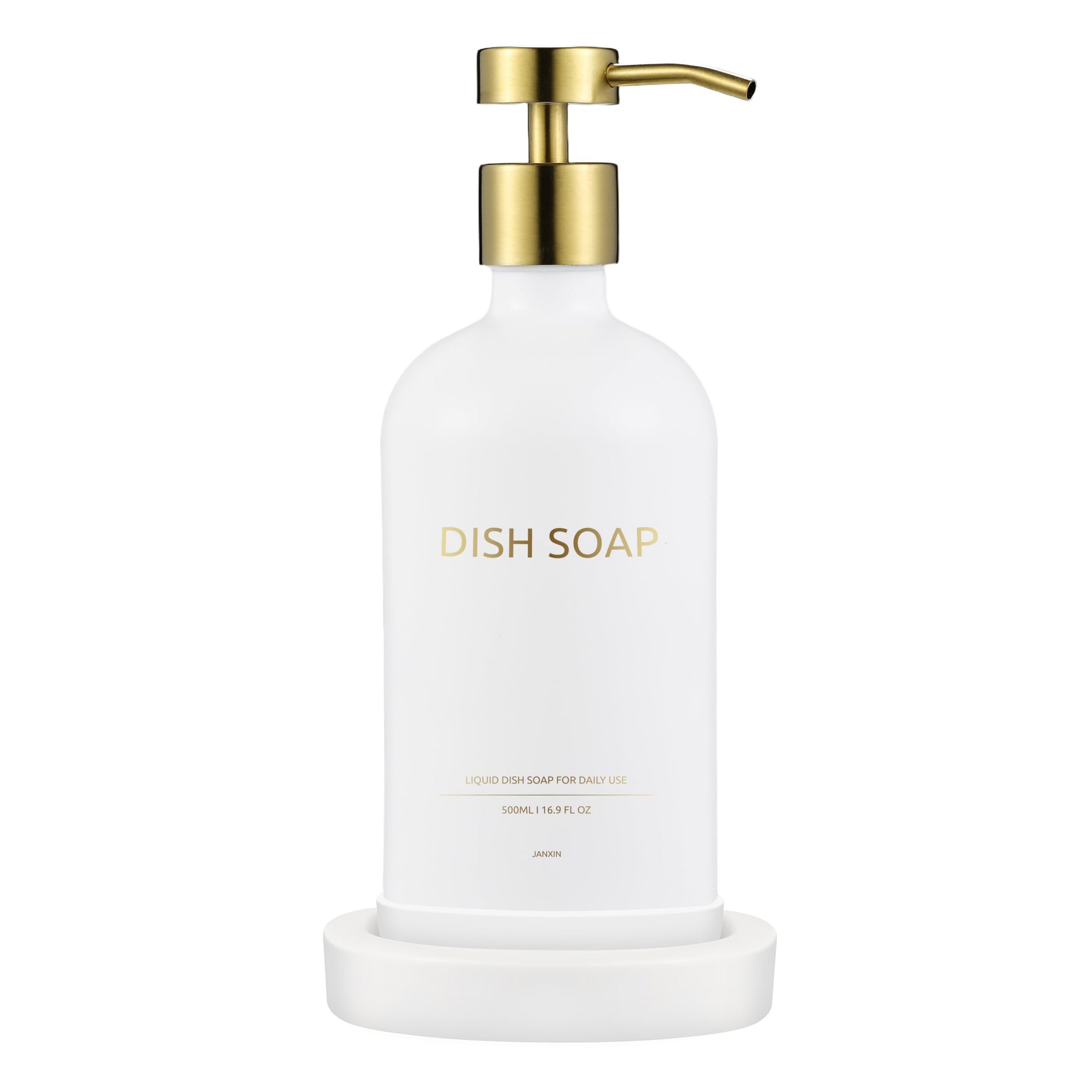 Glass Soap Dispenser Bathroom Set by Janxin