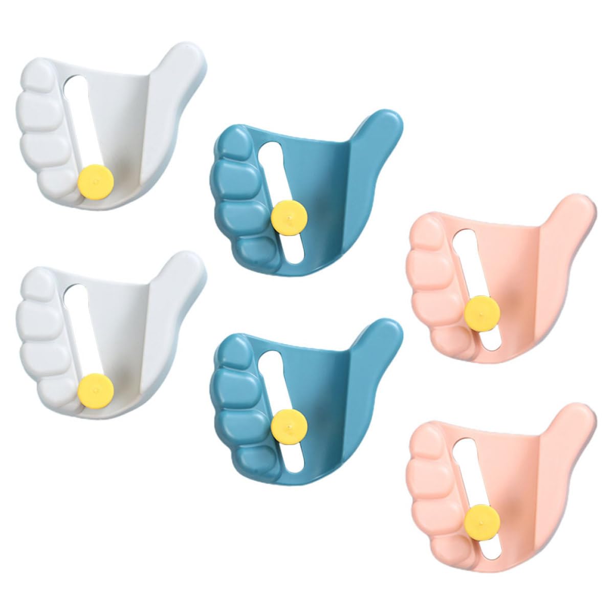 6pcs Punch Free Wall