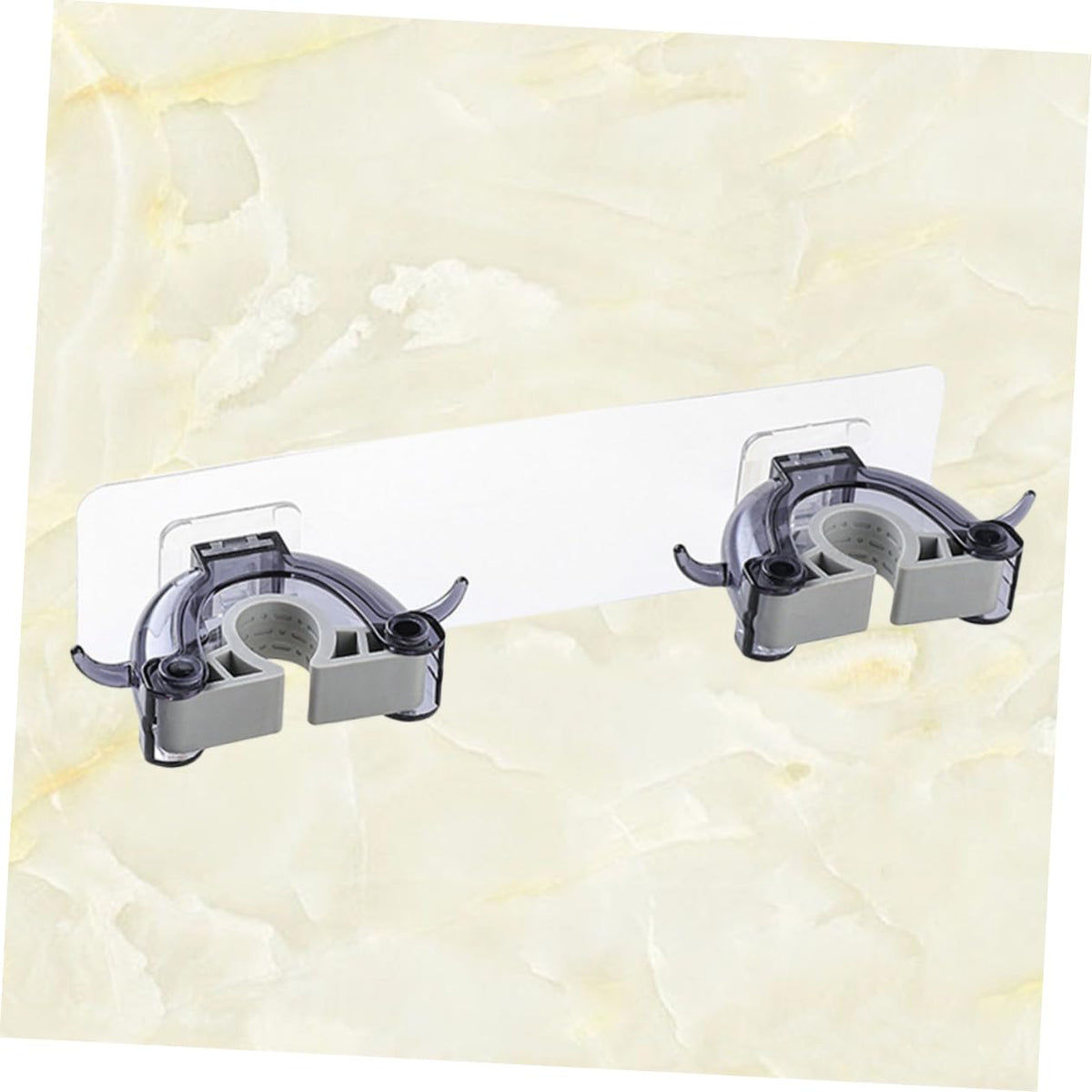 Plastic Mop Clip Double Buckles Broom Hanger Mop Hook Seamless Design Home Kitchen