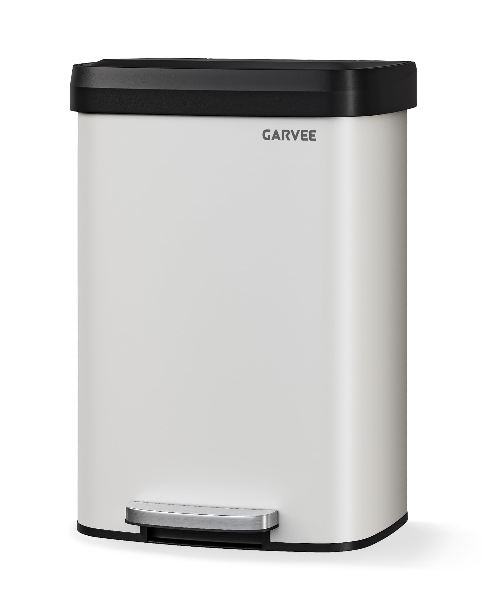 13 gal 50 L Metal Trash Can with Lid