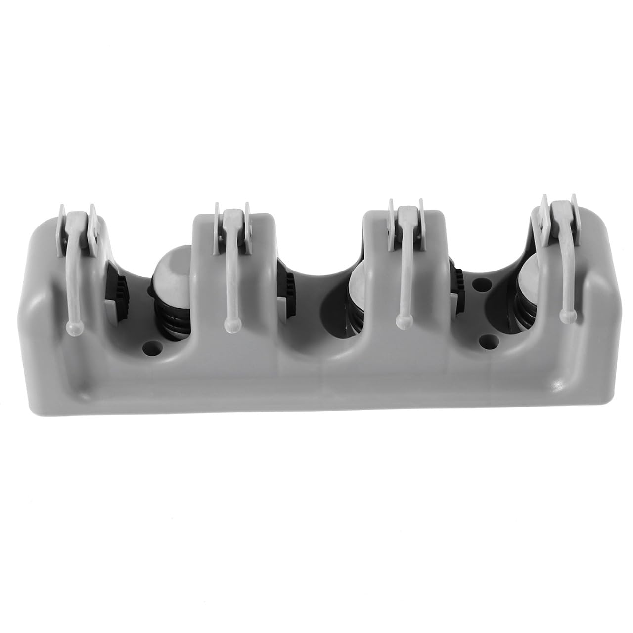 Umbrella Clip Mop Broom Holder Wall Mounted Storage Rack Ball Slots Hooks Garage Tool Storage Broom Wall Mount Grey