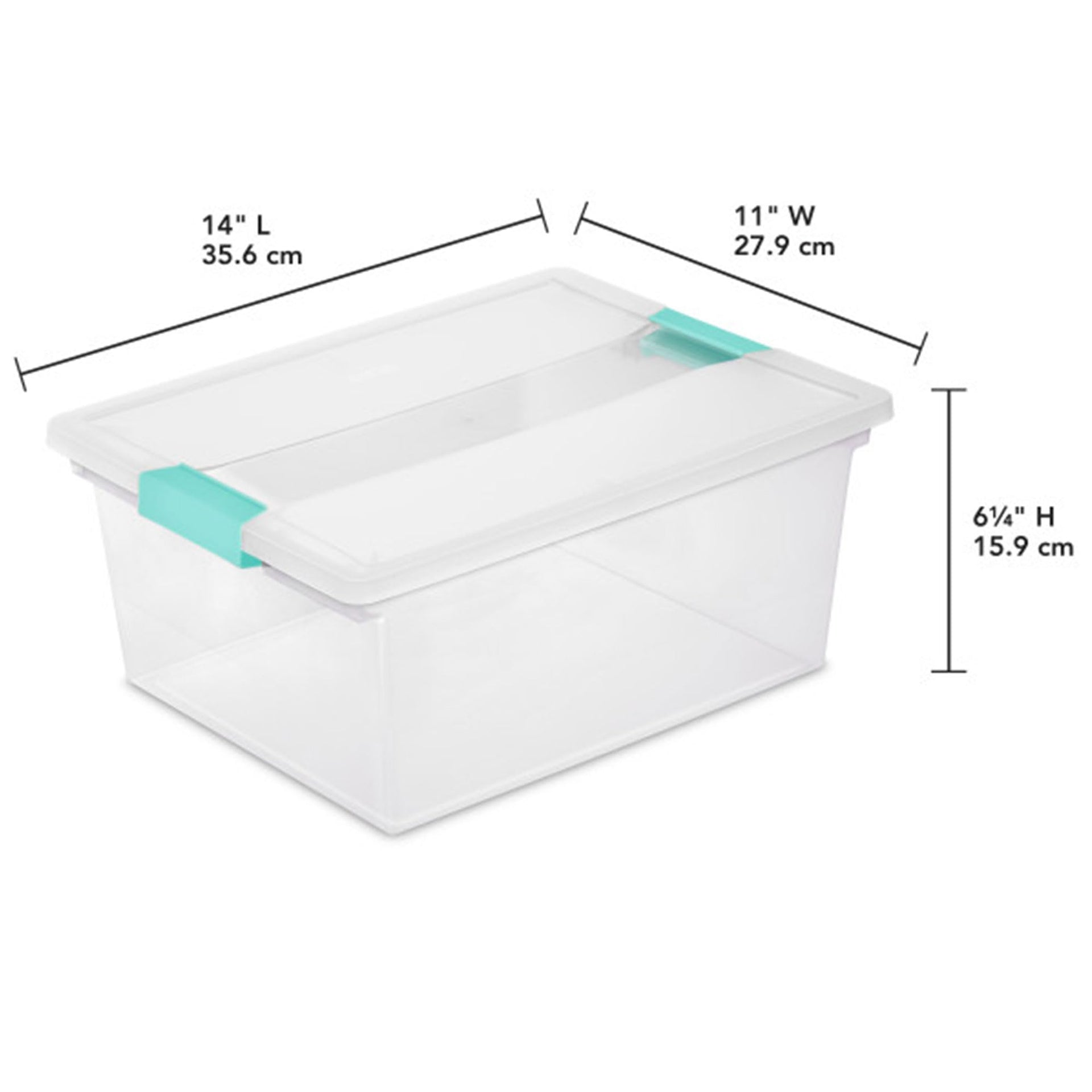 Clip Box Stackable Clear Plastic Bins (16 Count)