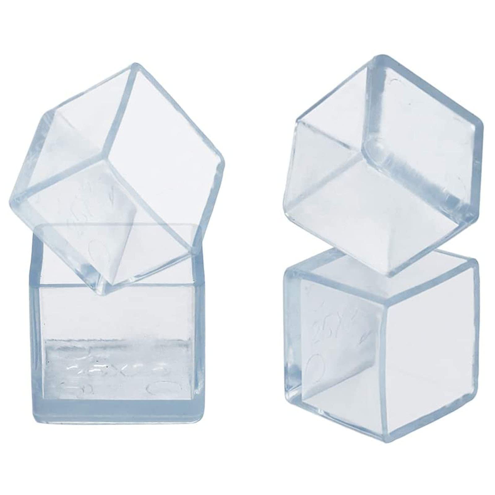 16 Pcs Transparent Square Anti (16 Count)