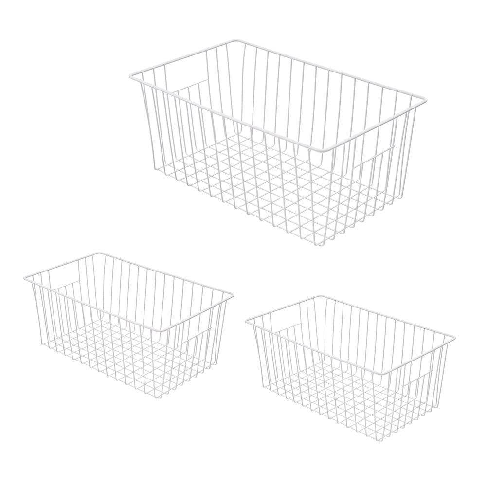 16inch Upright Freezer Organizer Baskets for 13 (3 Count)