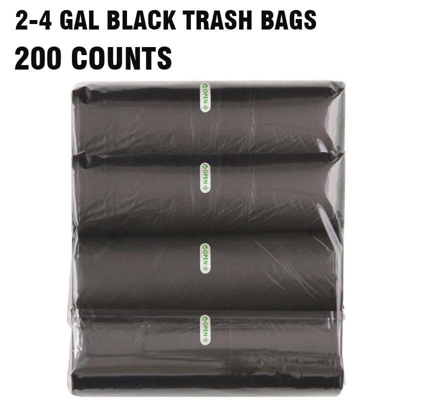 2 4 Gallon Trash Bags (200 Count)