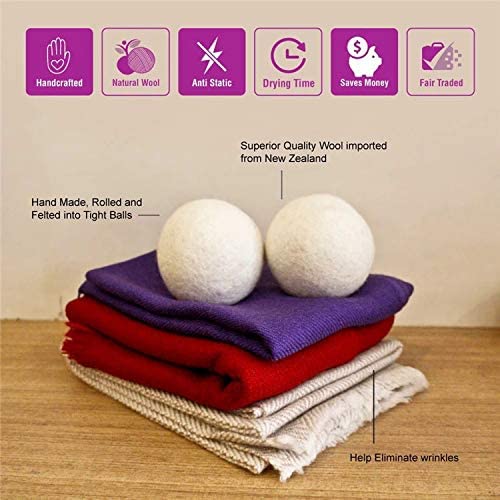 Alpaca Wool Dryer Balls (6 Count)