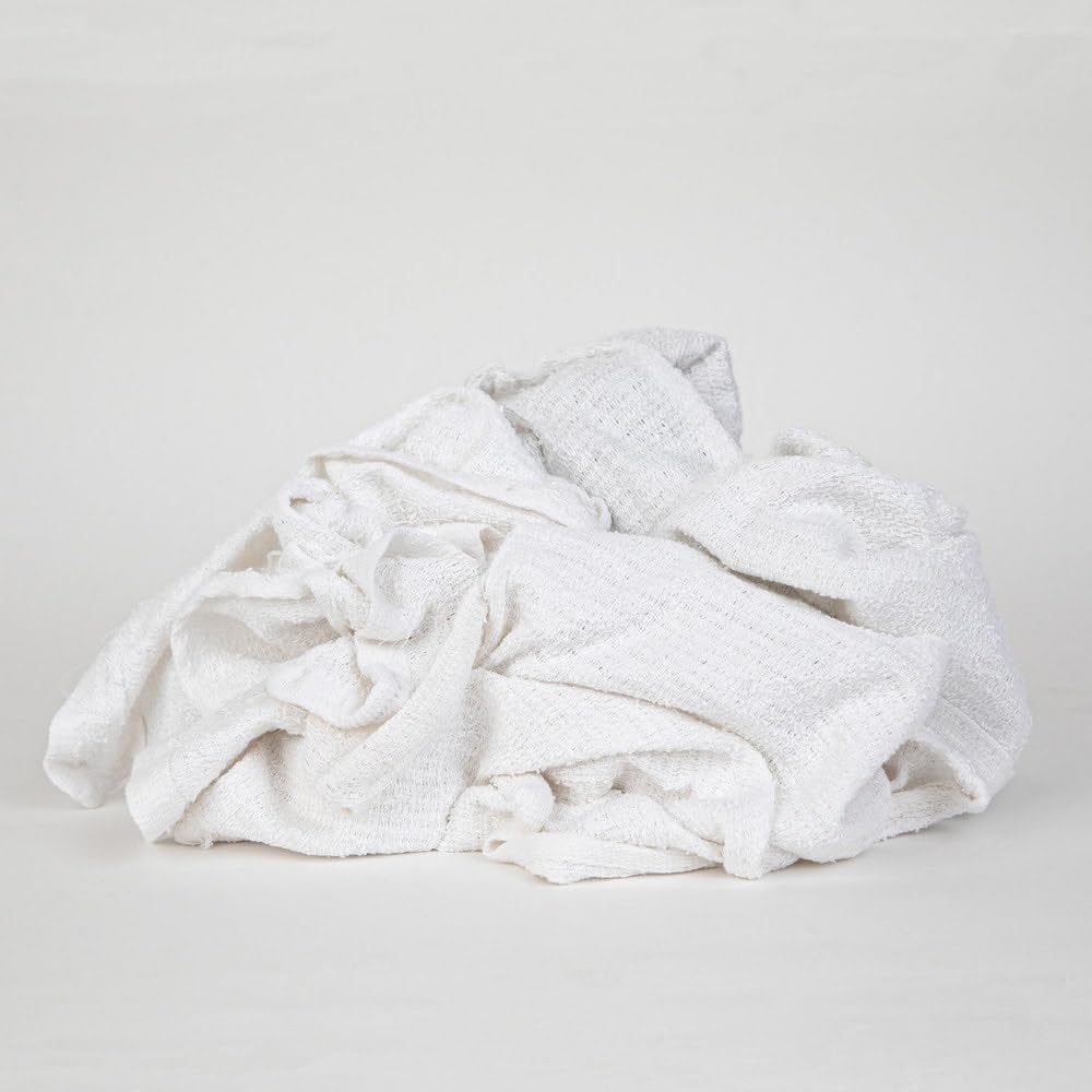 Low Lint Virgin White 100% Cotton Terry Cloth Bar Mop Shop Towels