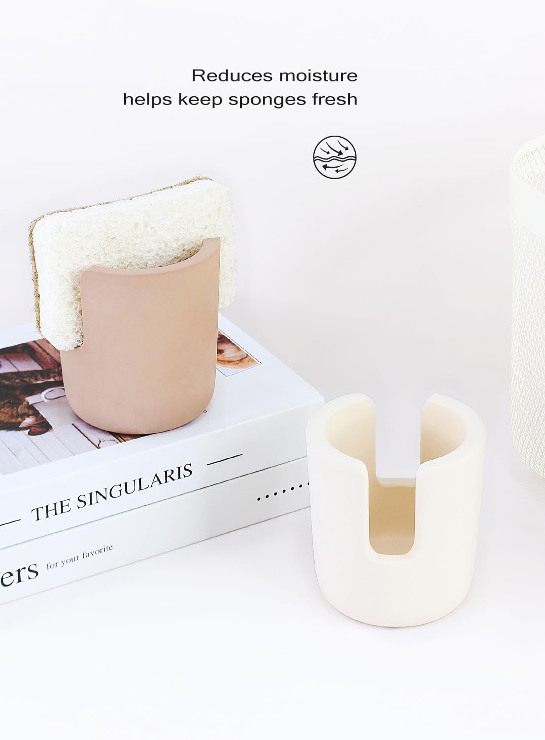 Stone Sponge Holder for Countertop Organizer