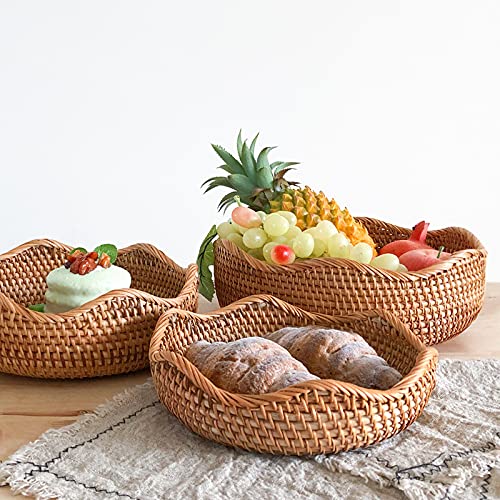 Rattan Bread Basket (3 Count)