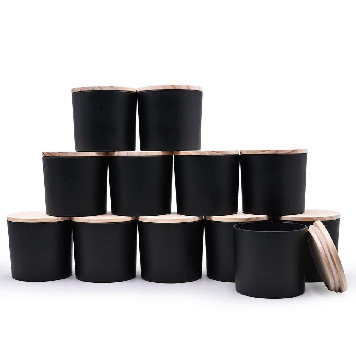 12 OZ Thick Candle Jars for Making Candles 12 Pcs (12 Count)