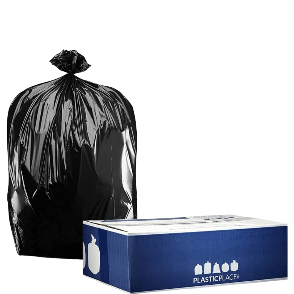 20 30 Gallon Trash Bags │ 2.0 Mil │ Black Heavy Duty Garbage Can Liners │ 30" x 36" (100 Count)