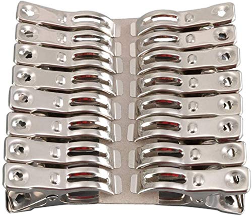 Clothes Pins 32 Pcs Metal Row Cover Clips (32 Count)