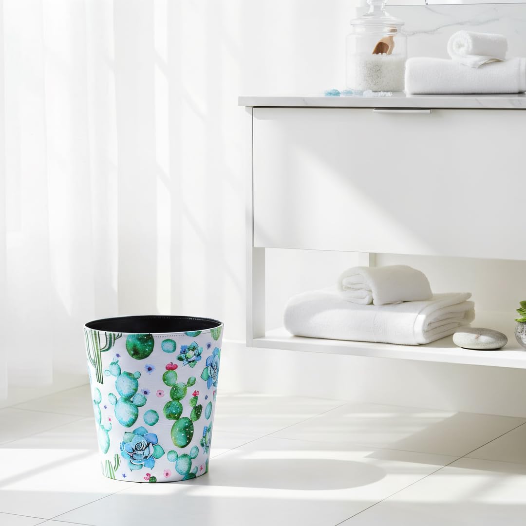 PU Leather Small Trash Can Wastebasket