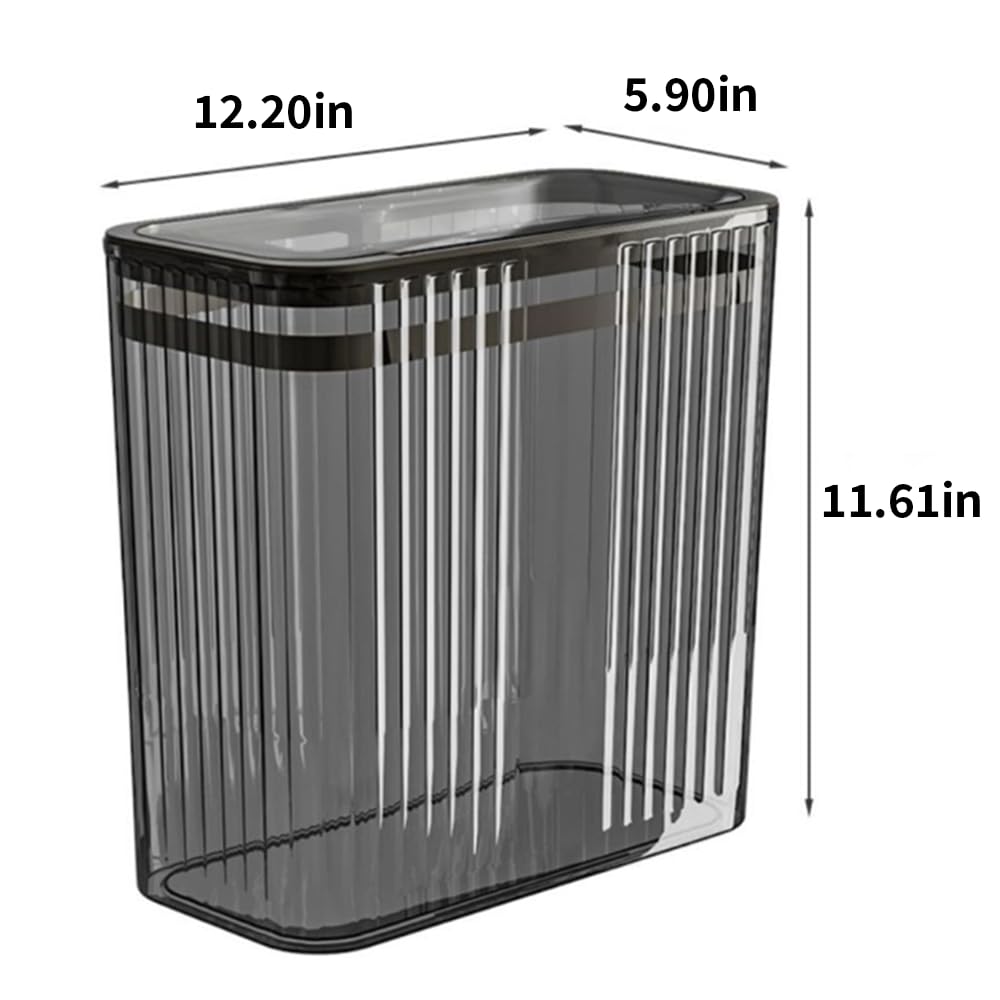 Transparent Trash Can