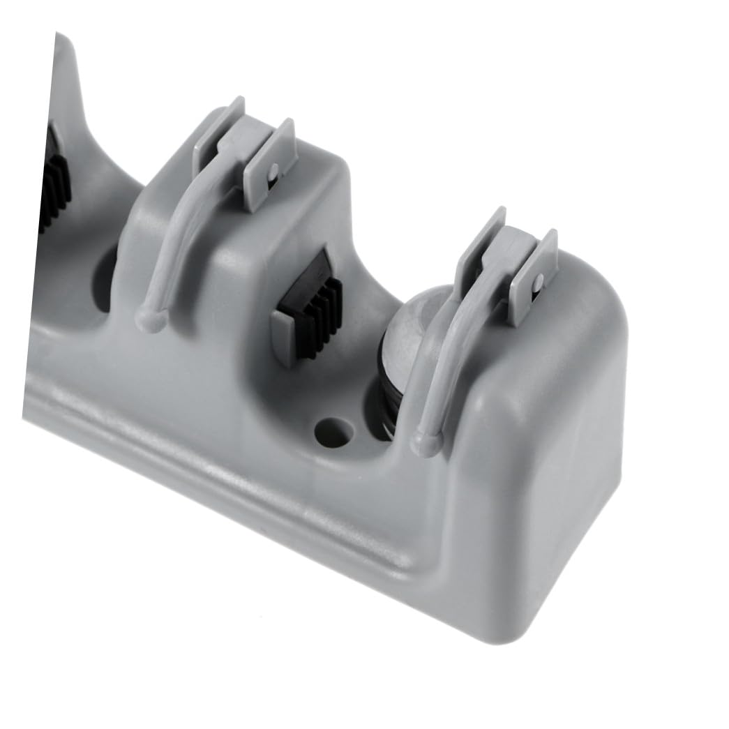 Umbrella Clip Mop Broom Holder Wall Mounted Storage Rack Ball Slots Hooks Garage Tool Storage Broom Wall Mount Grey