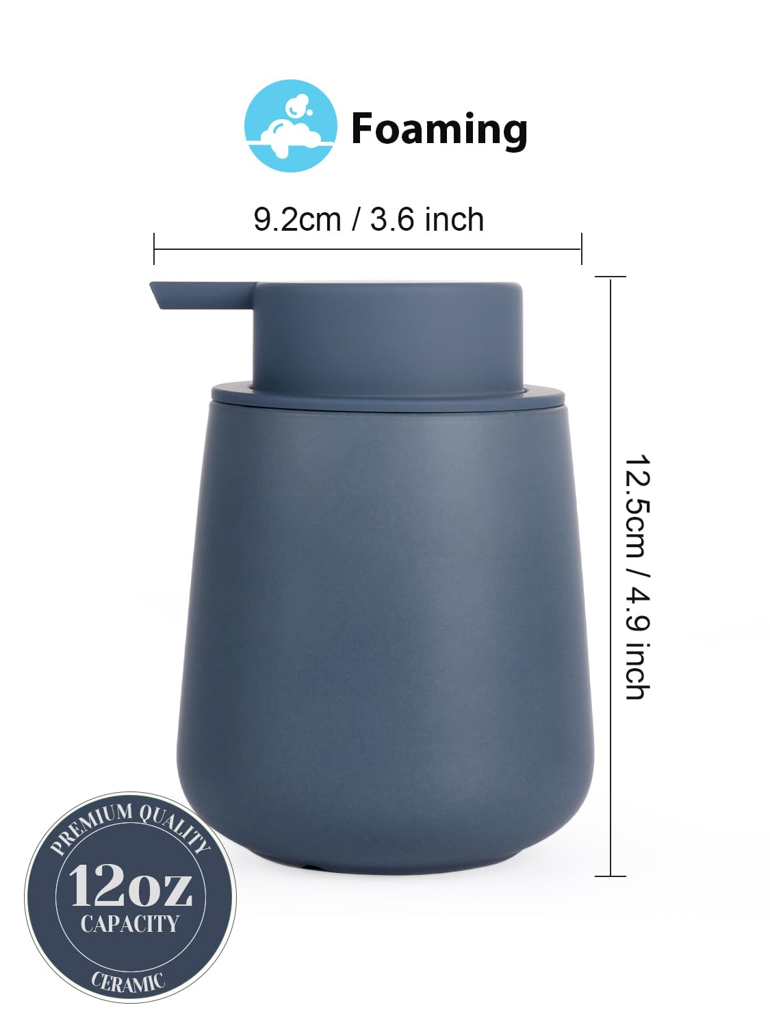 Ceramic Foaming Soap Dispenser (12 Ounce)