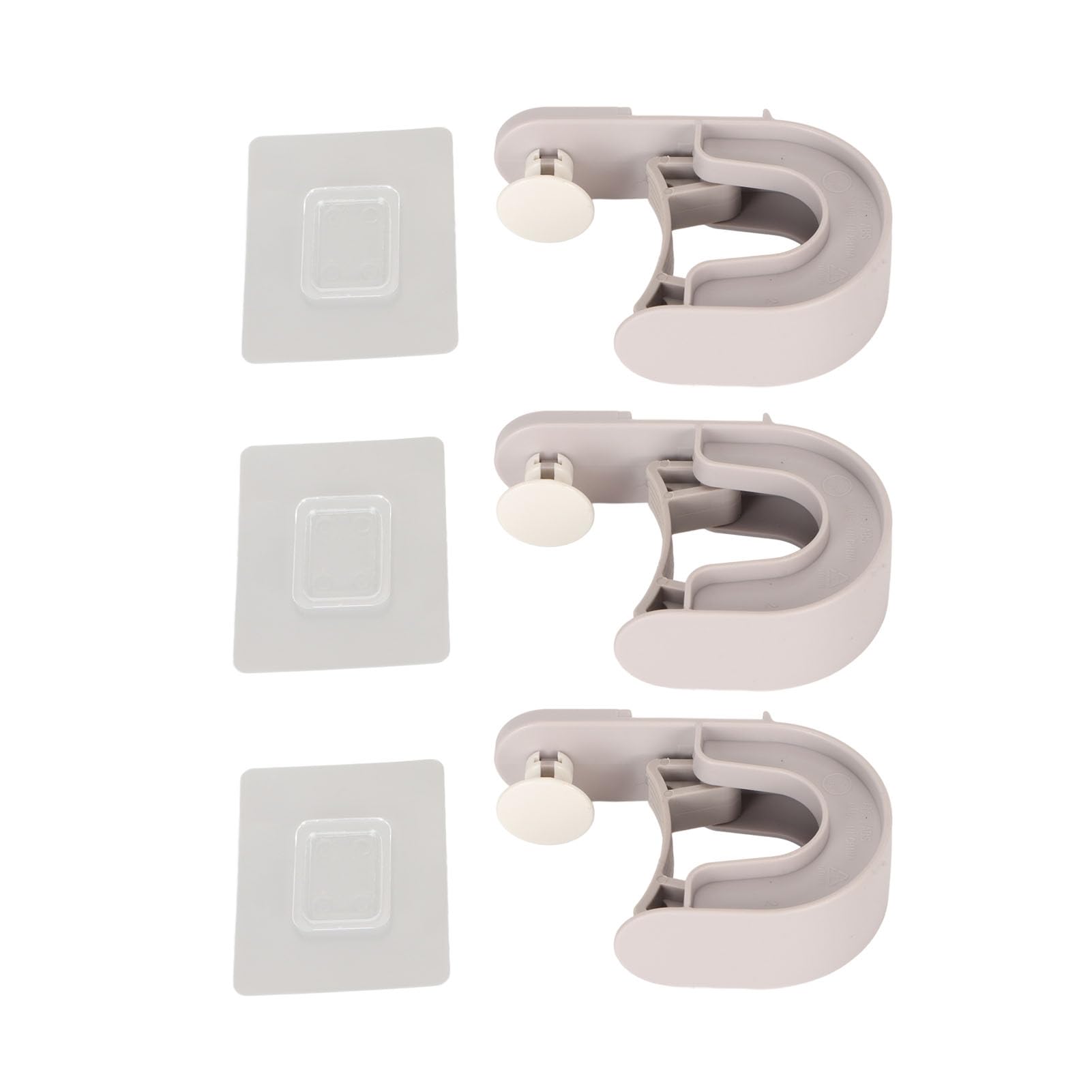 Broom Holder 3 PCS Wall Mount Mop Organizer Gripper