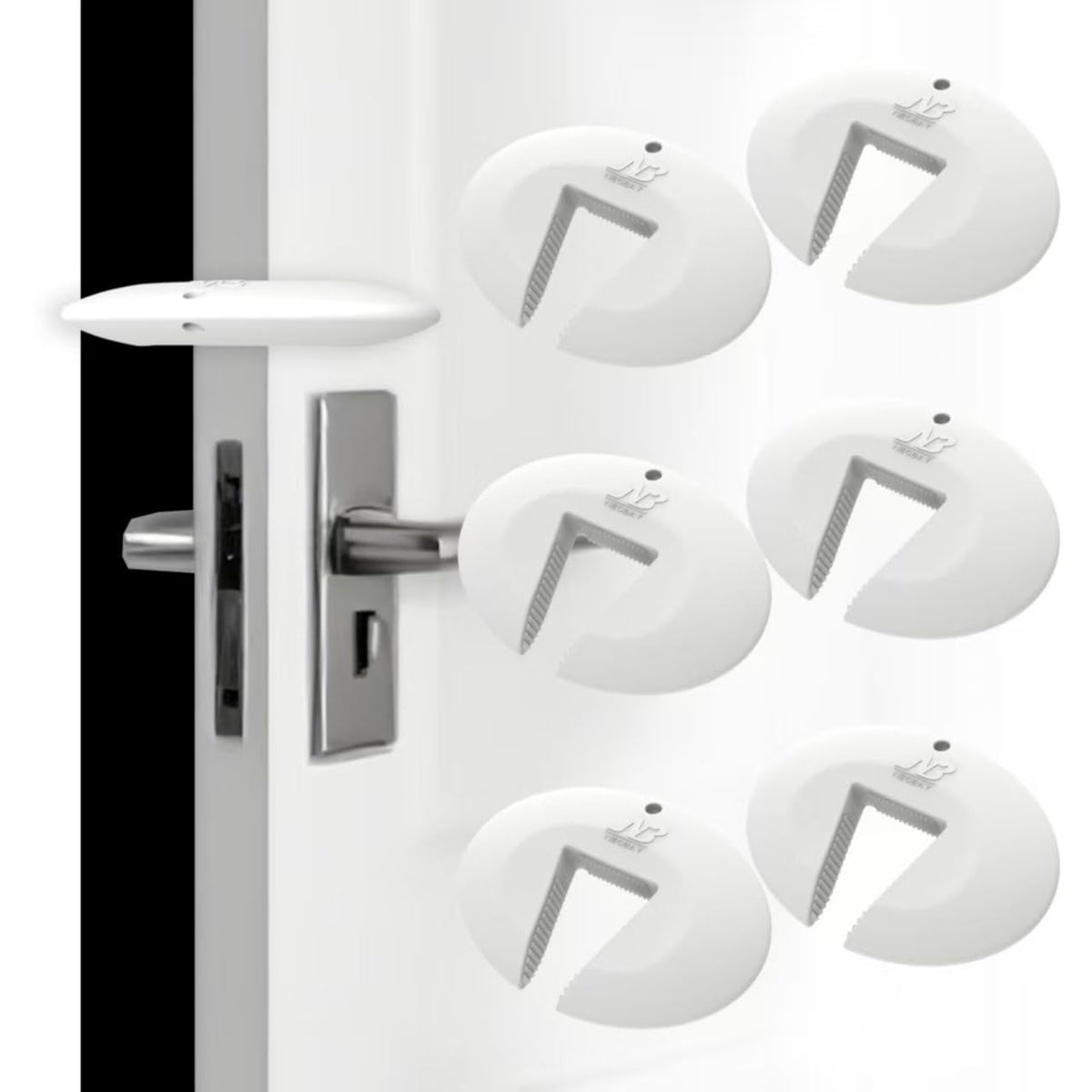 Door Pinch Guard and Door Slam Stopper (6 Count)