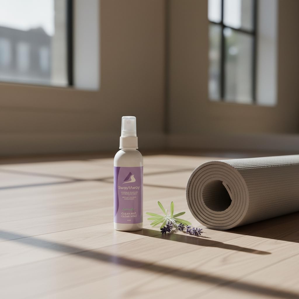 SwaytAway Fitness Mat Mist with Towel (8 Fl Oz)