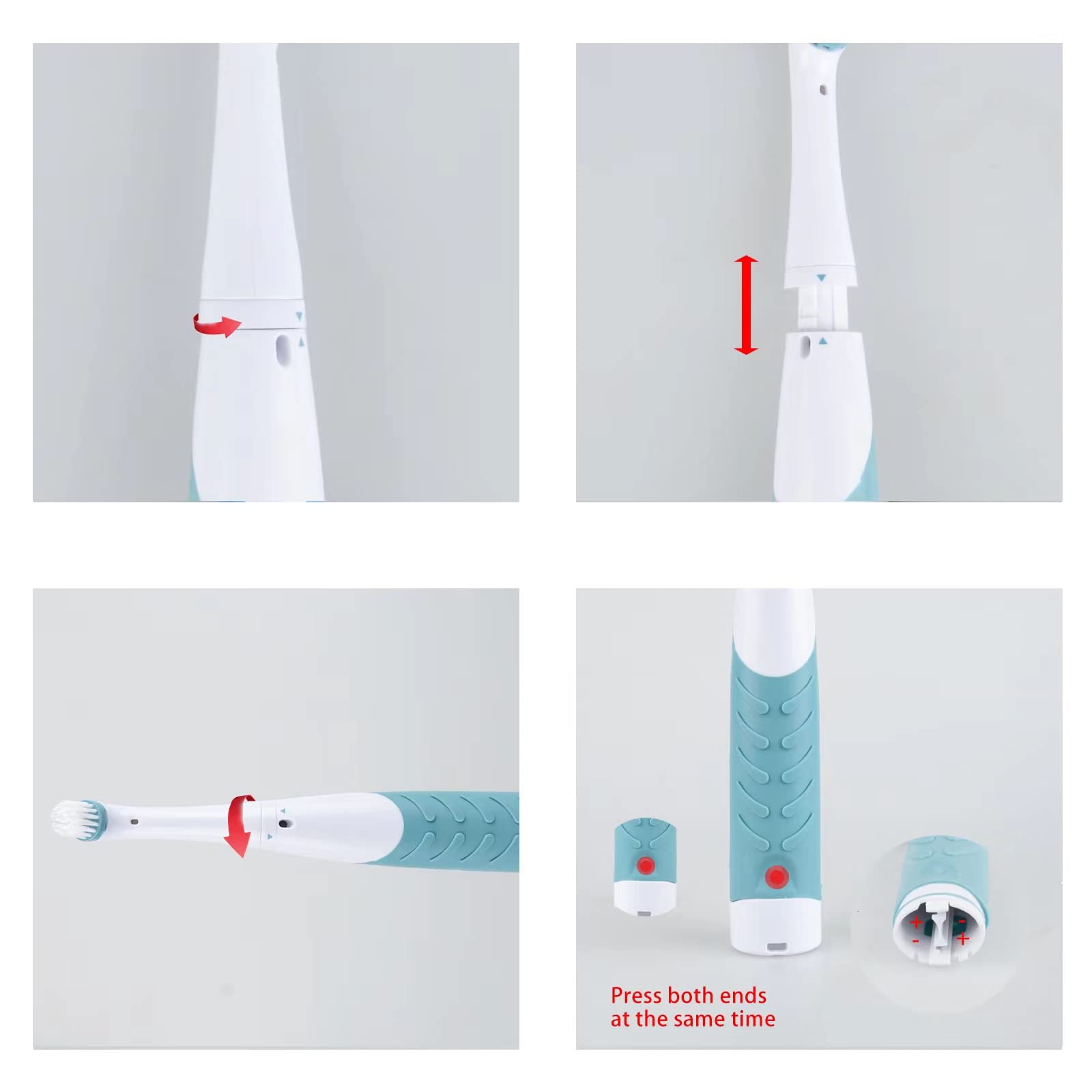 Electric Cleaning Brush with 4 in 1 Multiple Brush Heads