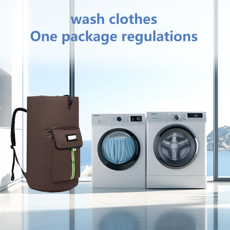 Extra Large Heavy Duty Laundry Bag Backpack (60 Count)