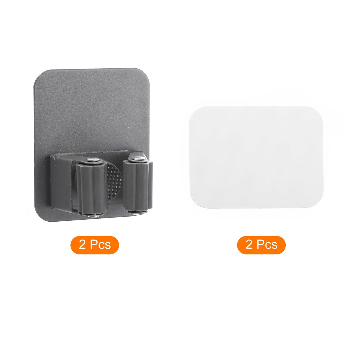 2pcs Mop Broom Holder Wall Mount