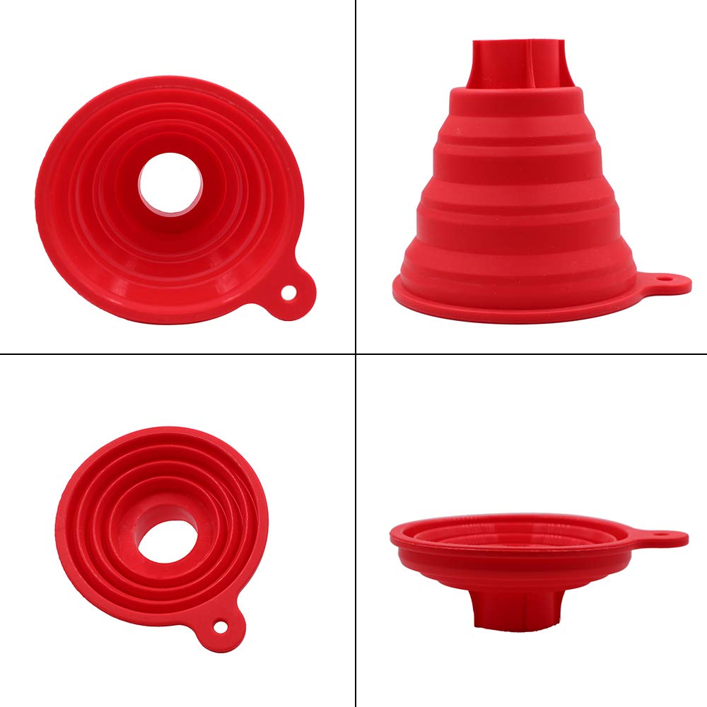 Silicone Collapsible Wide Mouth Funnel for Jars