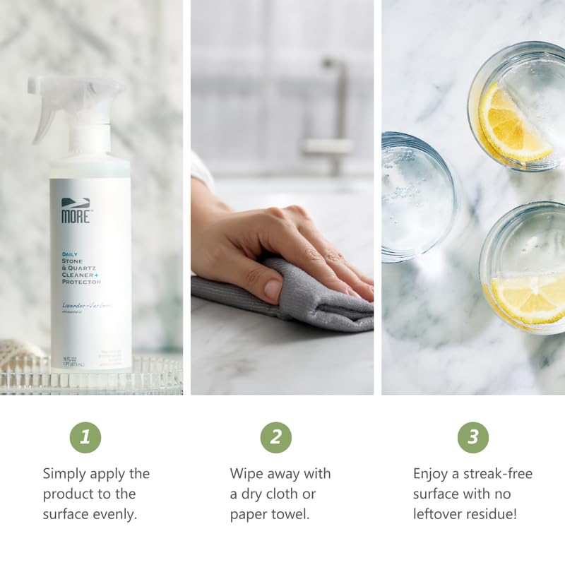 MORE Stone & Quartz Cleaner + Protector (16 Fl Oz)