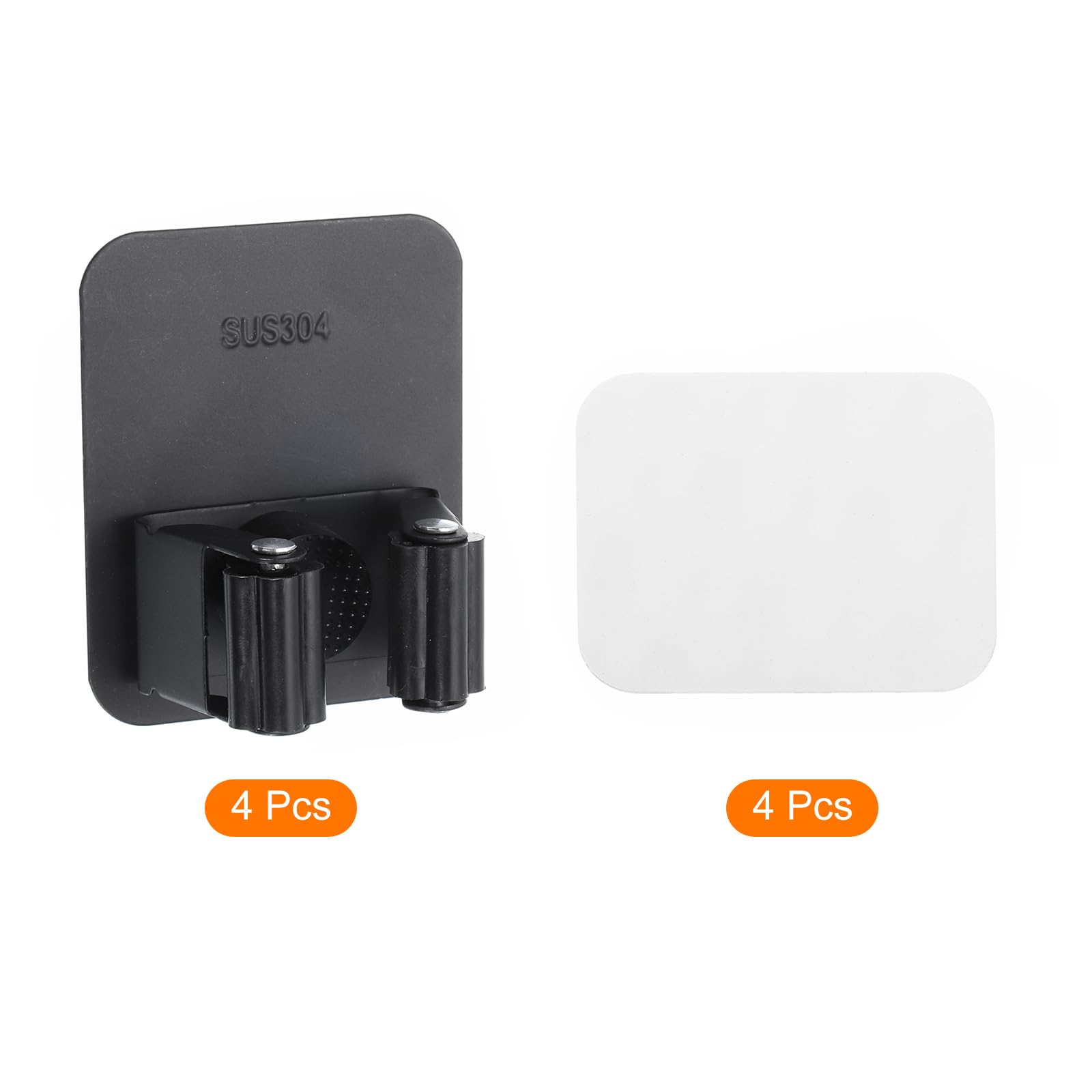 4pcs Mop Broom Holder Wall Mount