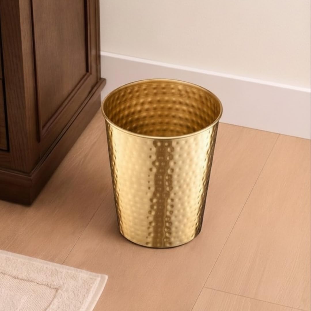 Metal Bathroom Trash Can