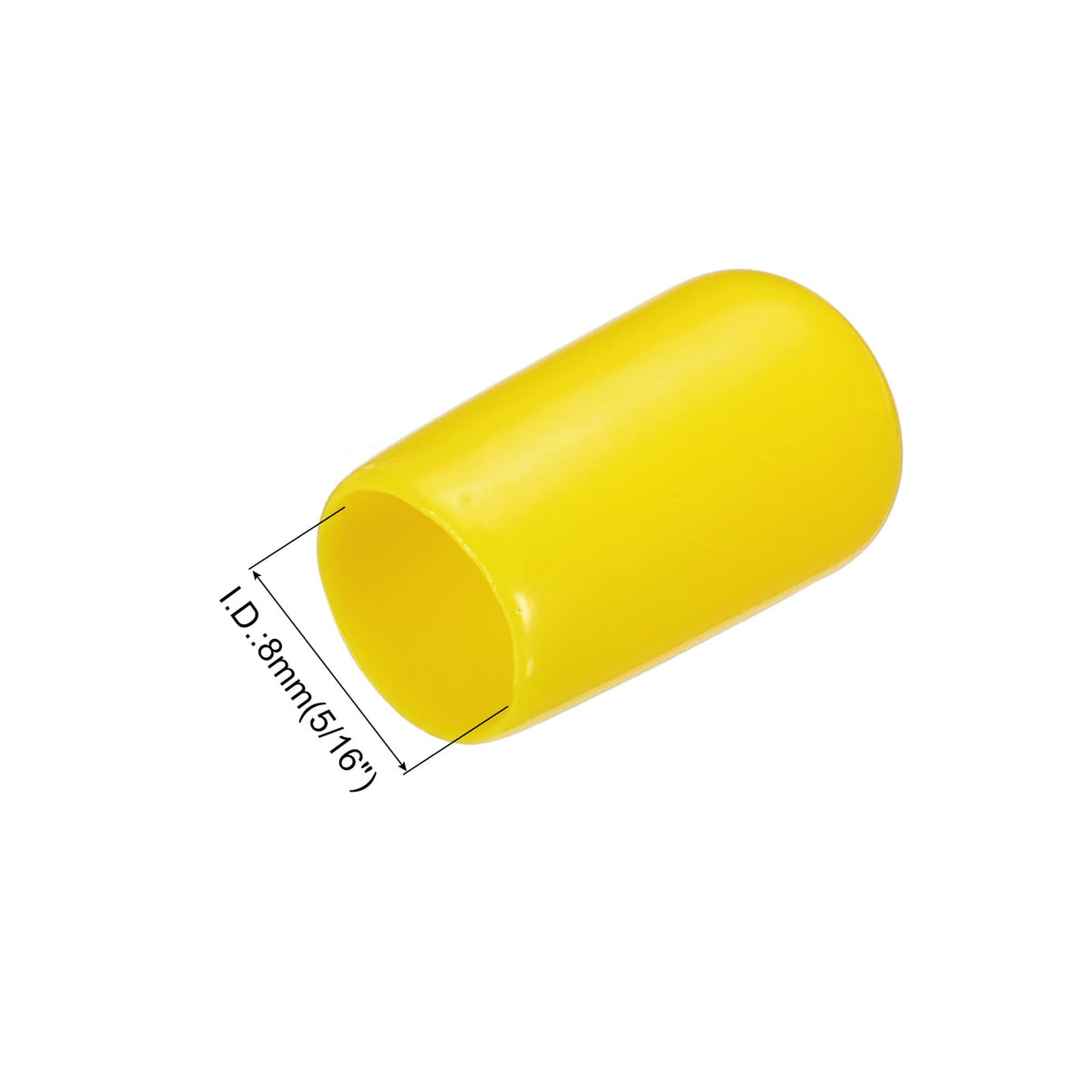 20pcs Rubber End Caps 8mm