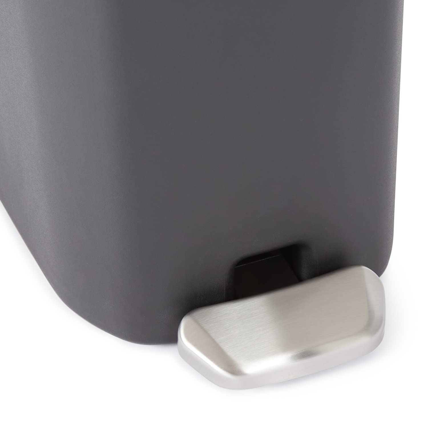 Compact Plastic Bathroom Trash Can with Soft