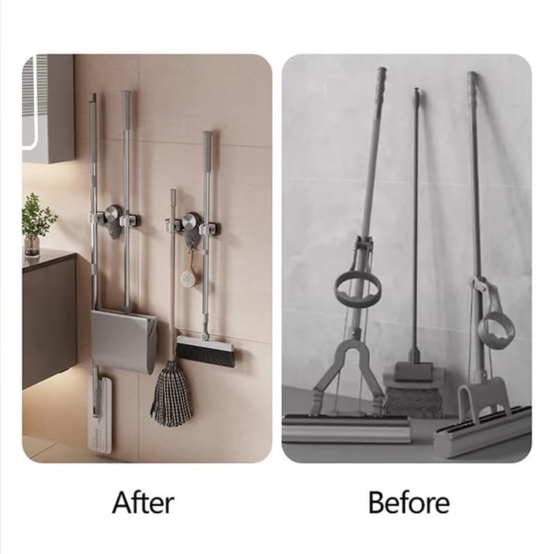 Promptanda Broom Holder Mop Hanger