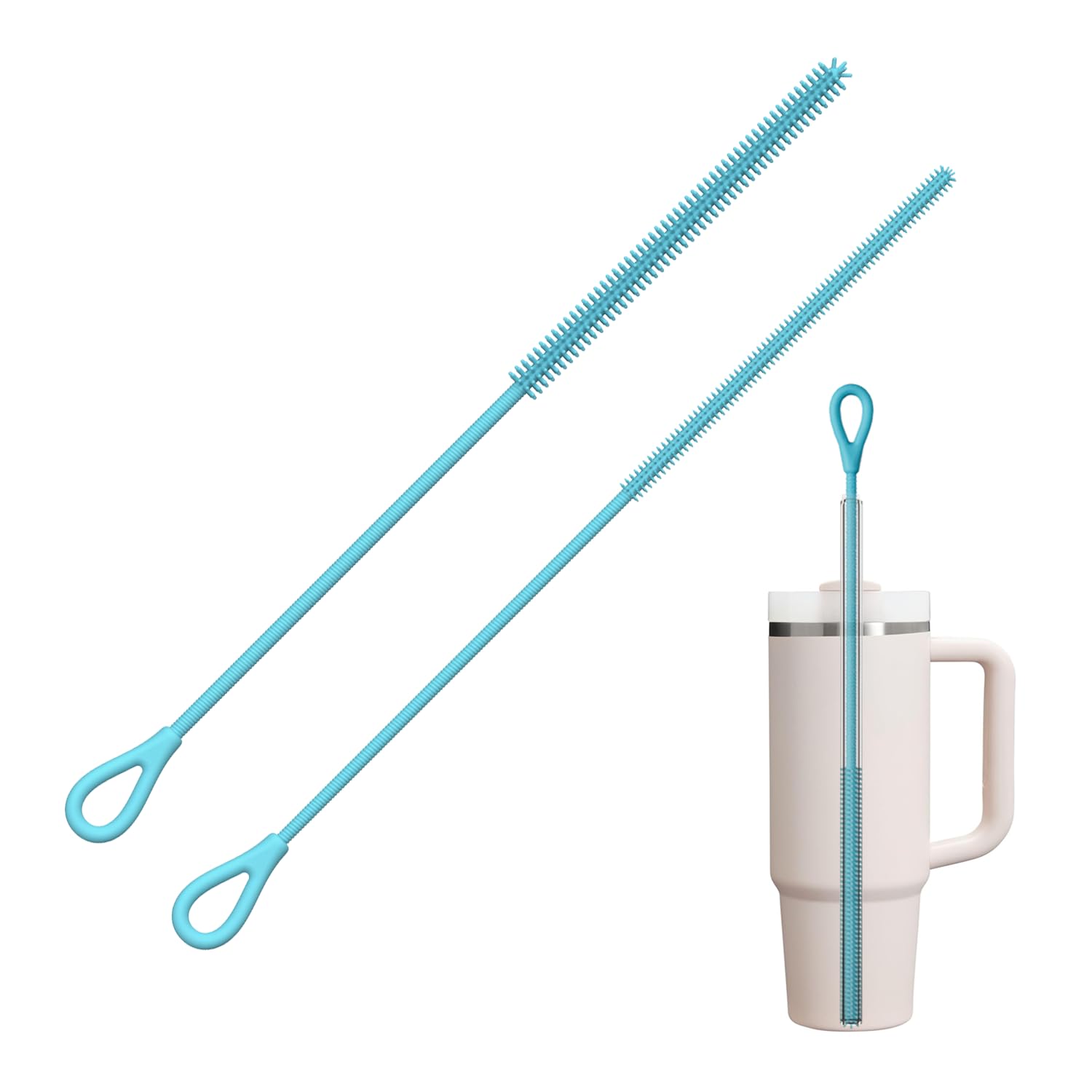 Silicone Straw Cleaner Brush (2 Count)