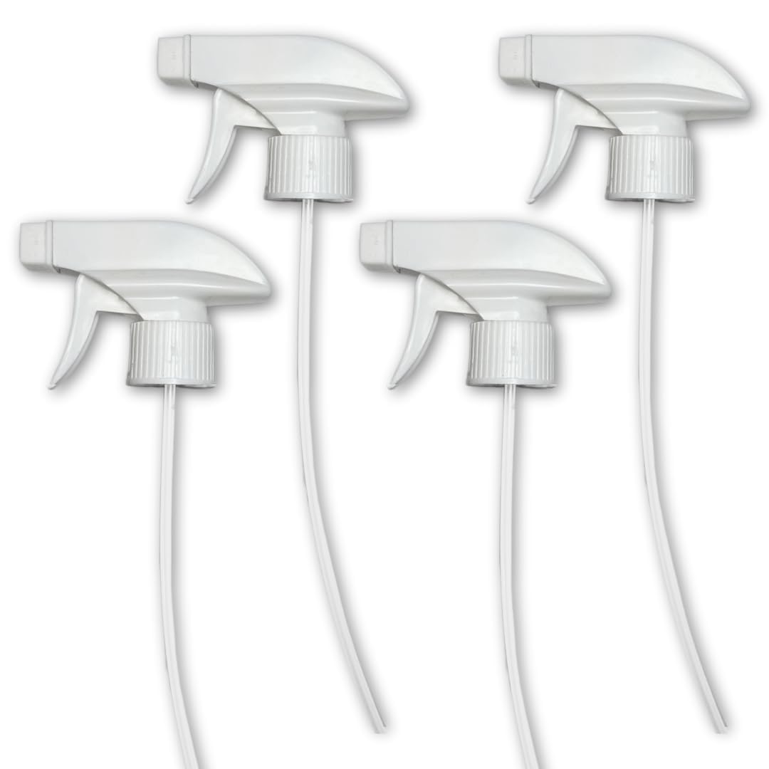 4 Pack White Trigger Sprayers