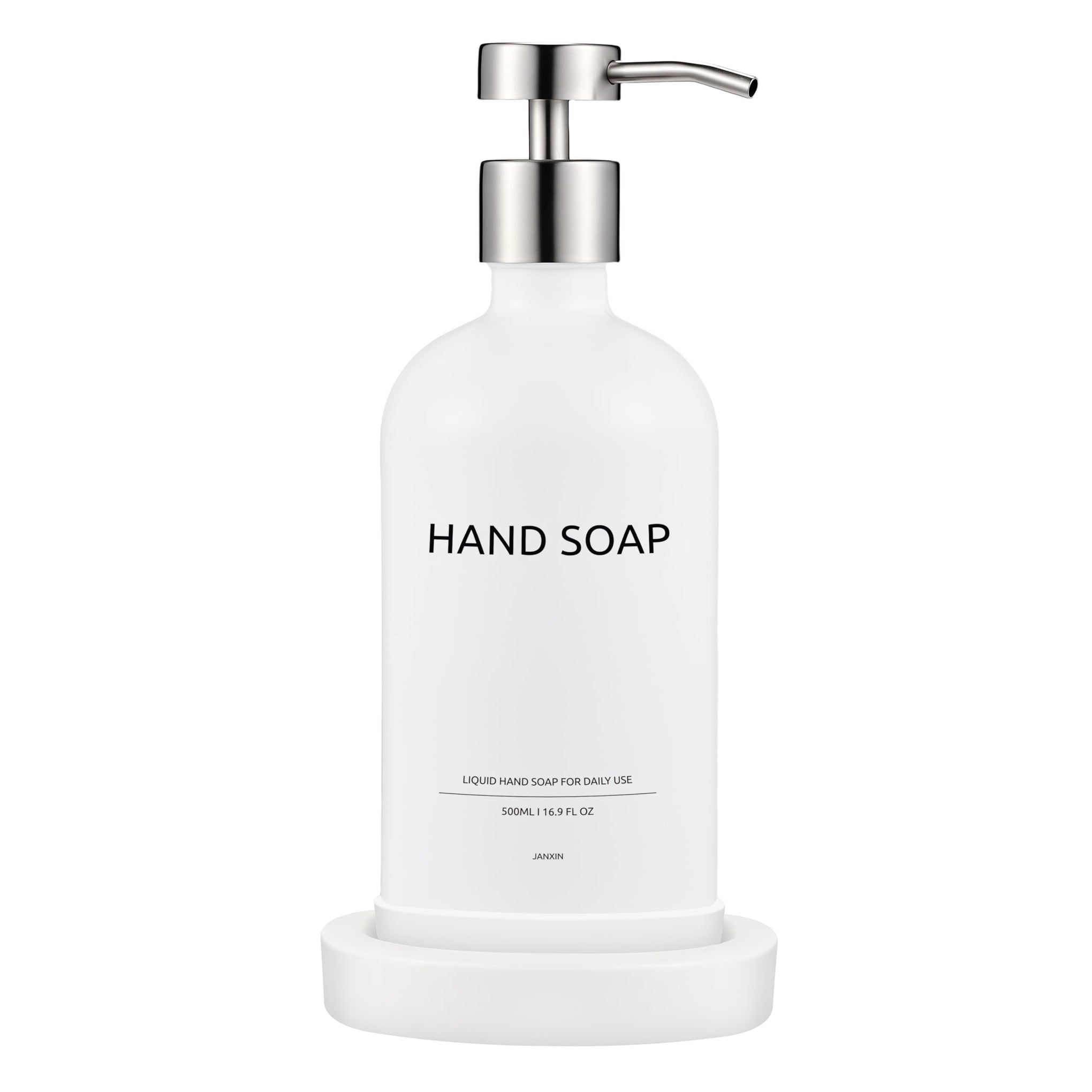 Glass Soap Dispenser Bathroom Set by Janxin
