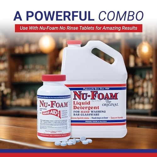Liquid Detergent for Bar Glassware (256 Fl Oz)