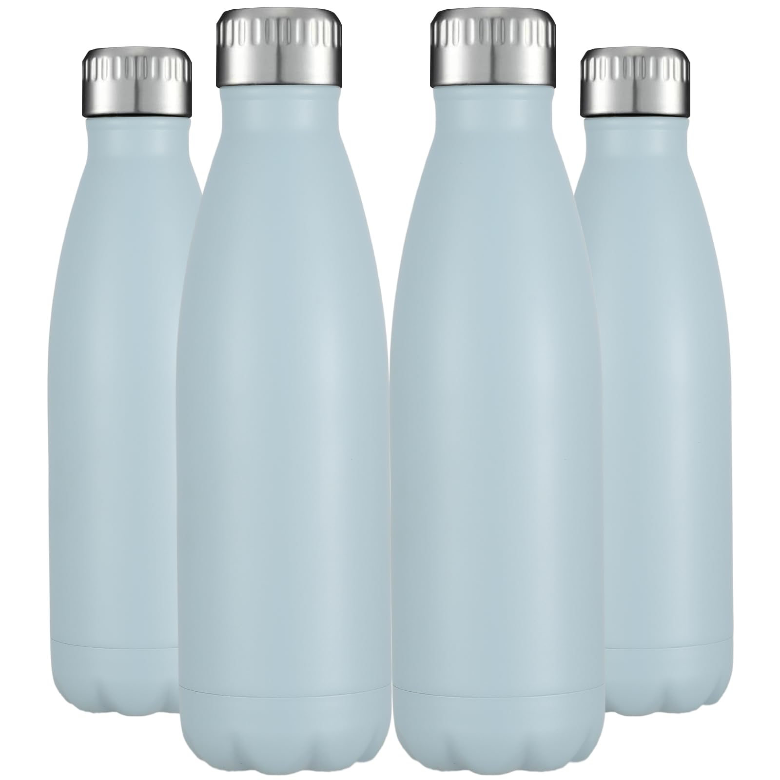 17oz Stainless Steel Water Bottles Bulk (4 Count)