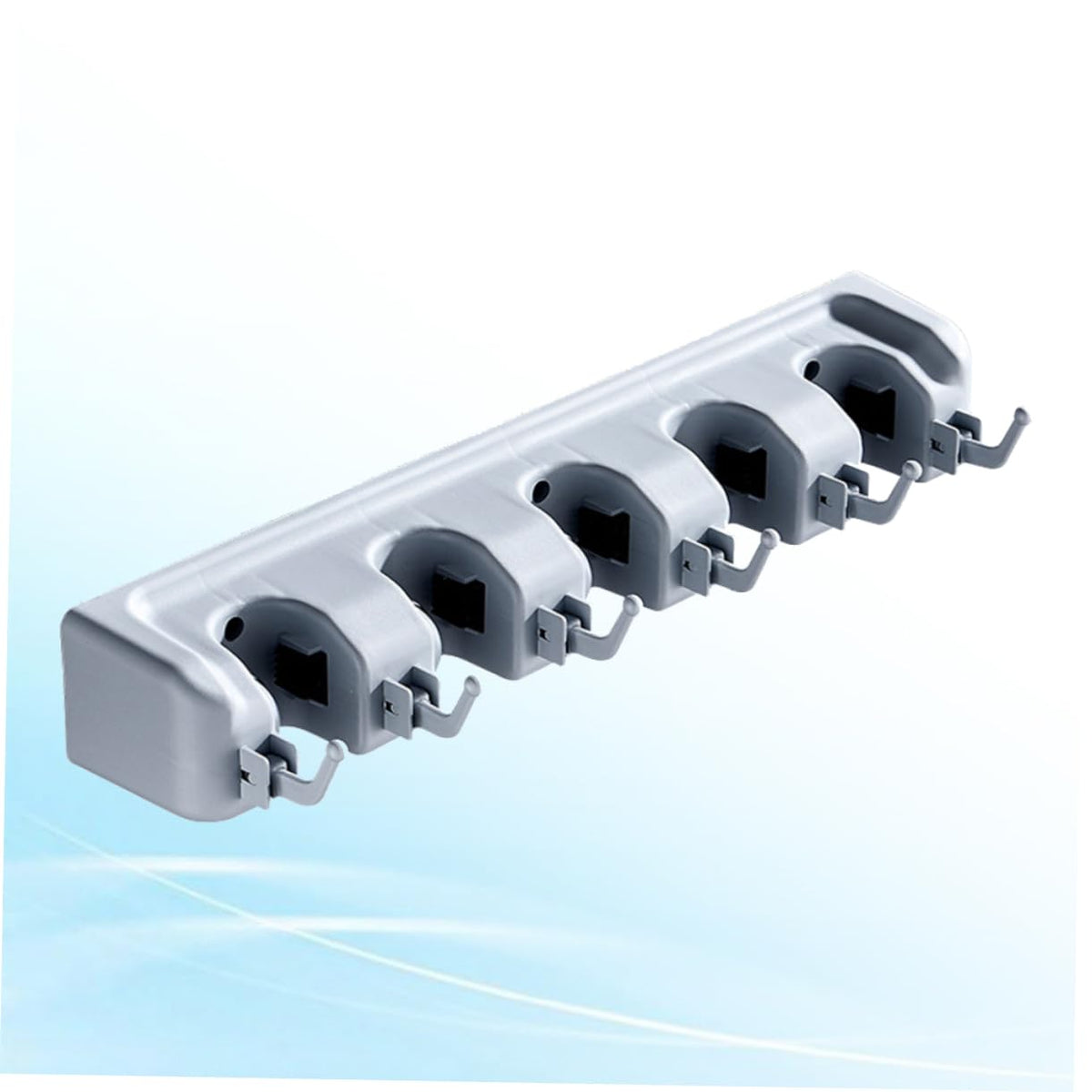 Sturdy Plastic Mop Holder Wall Mount Dual