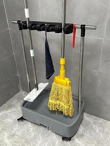 Heavy Duty Household Corner Mop Broom Holder Rack