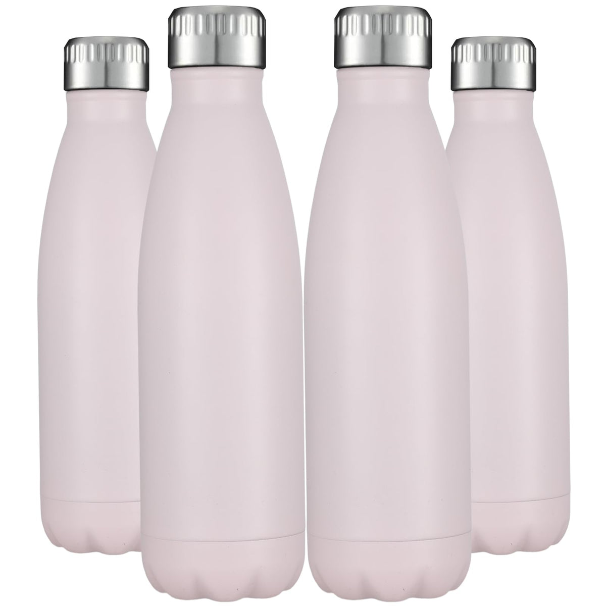 17oz Stainless Steel Water Bottles Bulk (4 Count)