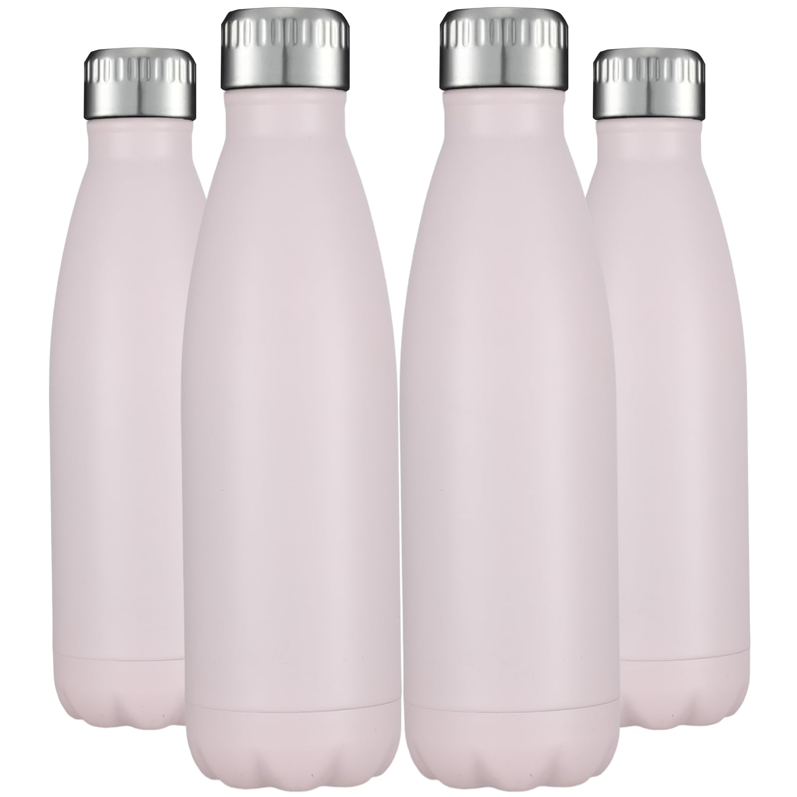 17oz Stainless Steel Water Bottles Bulk (4 Count)