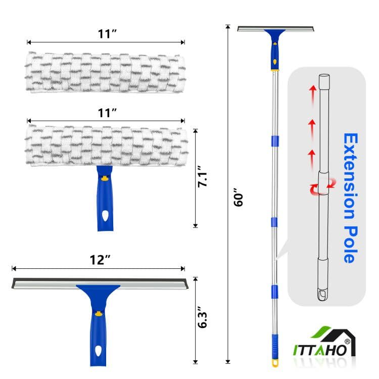 Window Squeegee with Extension Pole