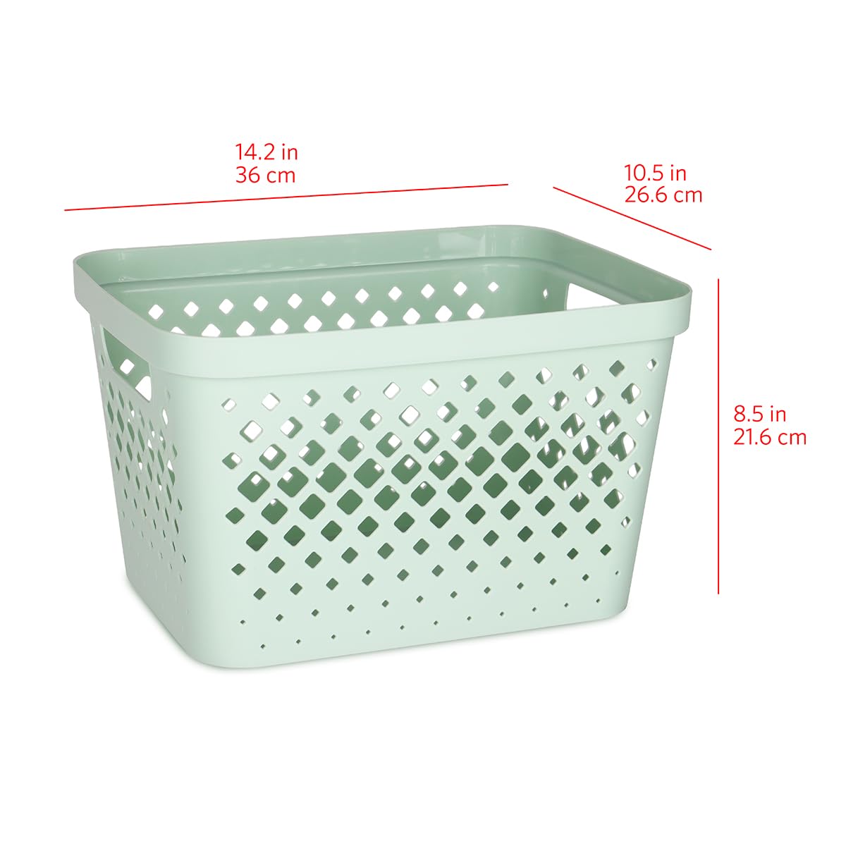 Plastic Storage Basket Set (6 Count)