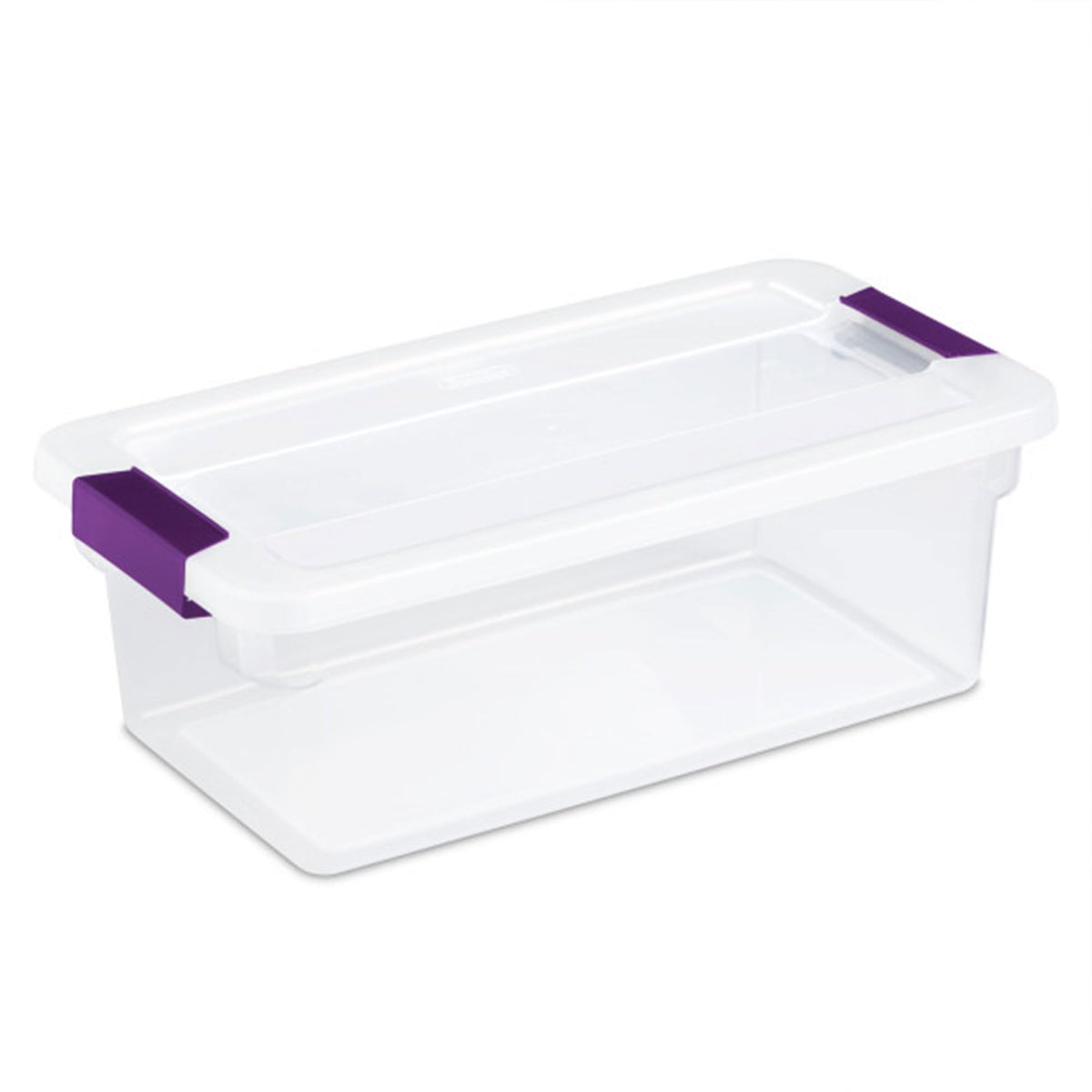 6 Qt ClearView Latch Storage Box Stackable Bin with Latching Lid