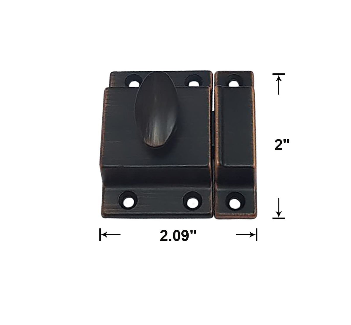 Traditional Large Oval Turn Cabinet Latch