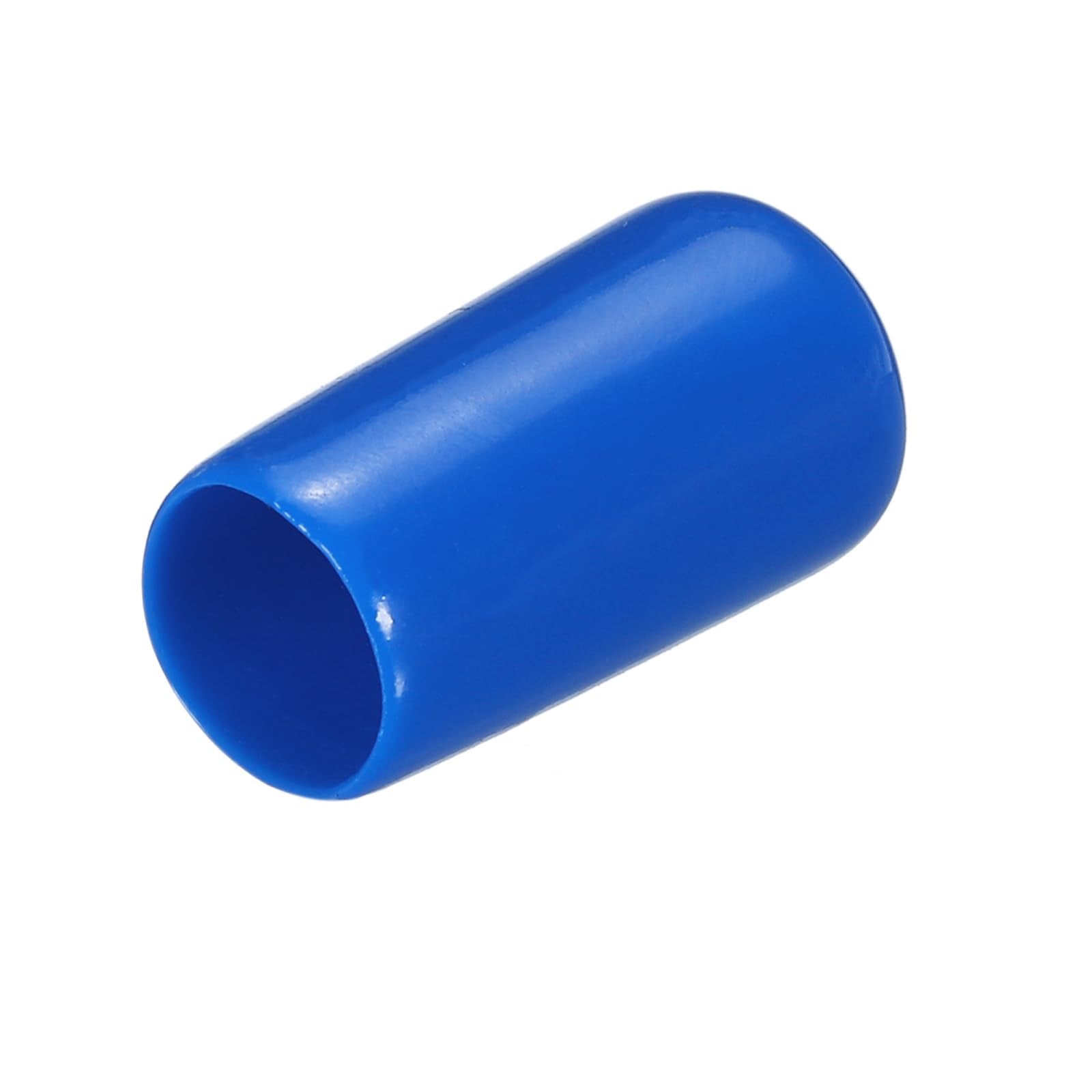 20pcs Rubber End Caps 9.5mm ID Vinyl PVC Round Tube Bolt Cap Cover Screw Thread Protectors Blue