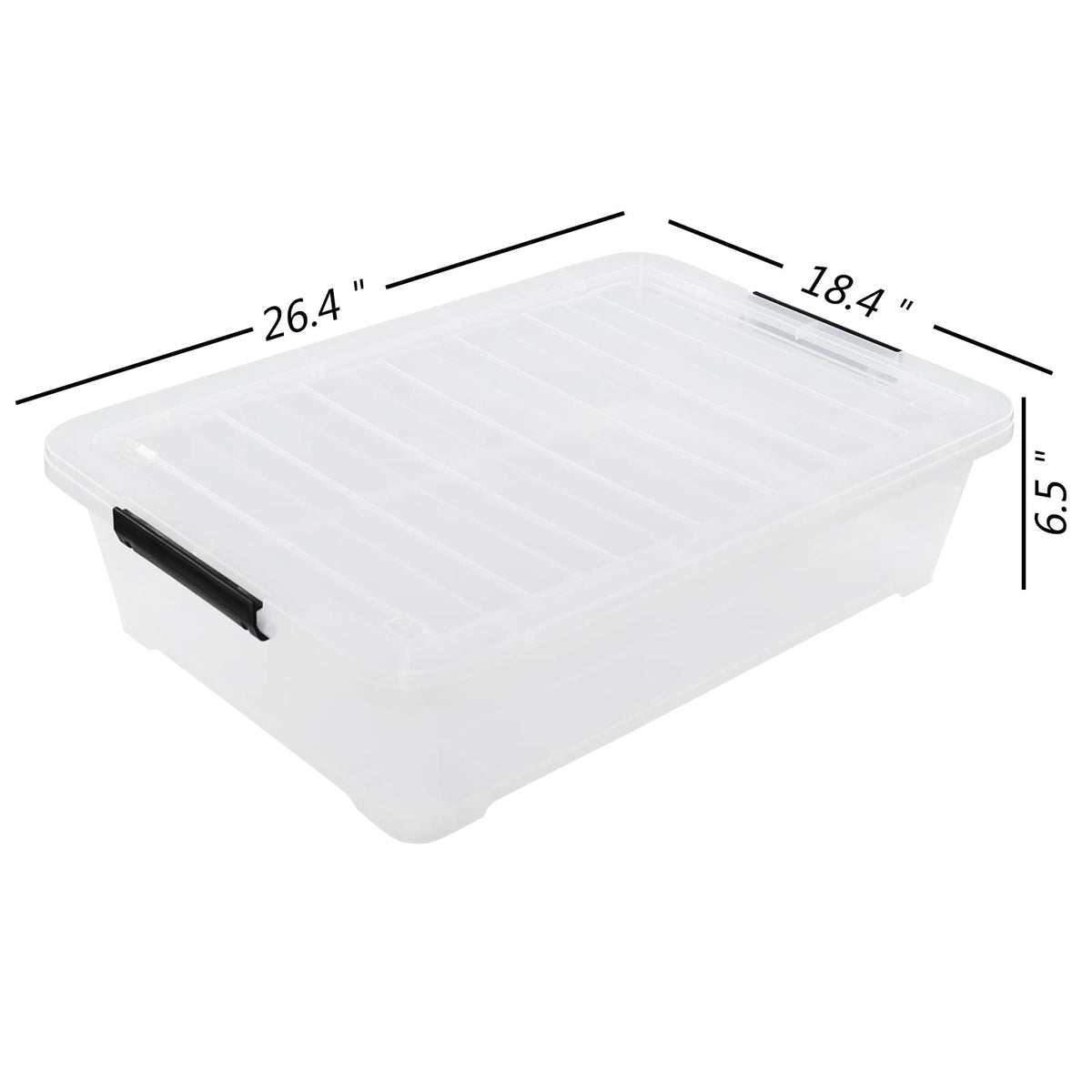 40 Qt Under Bed Box with Wheels (4 Count)
