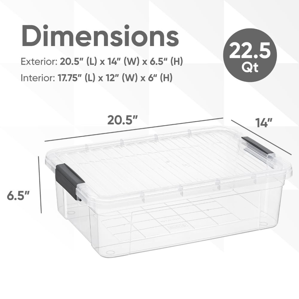 Storage Bins with Lids (2 Count)