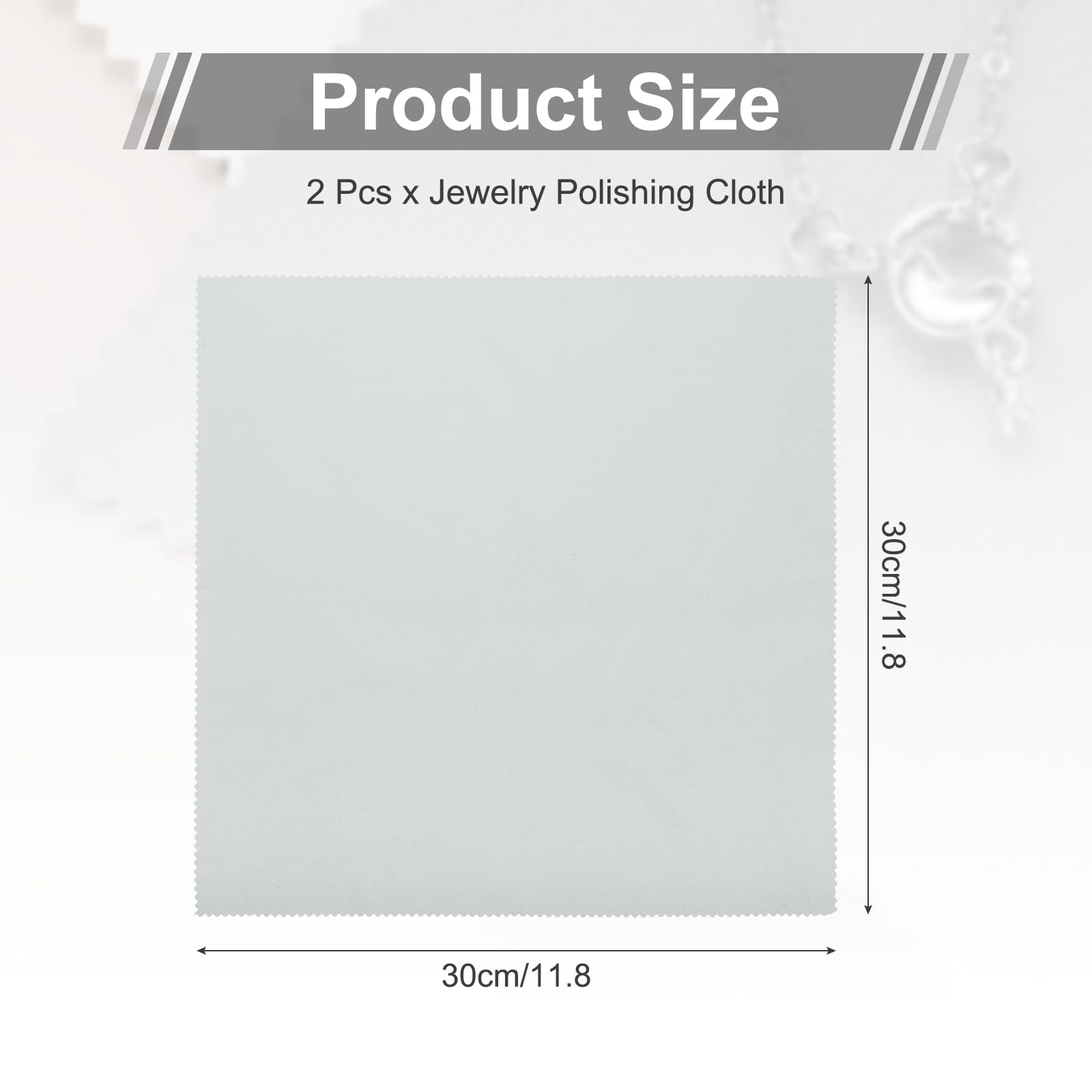 Jewelry Polishing Cloth 11.8x11.8 Inch Silver Polish Cleaning Cloths Jewelry Cleaner for Gold